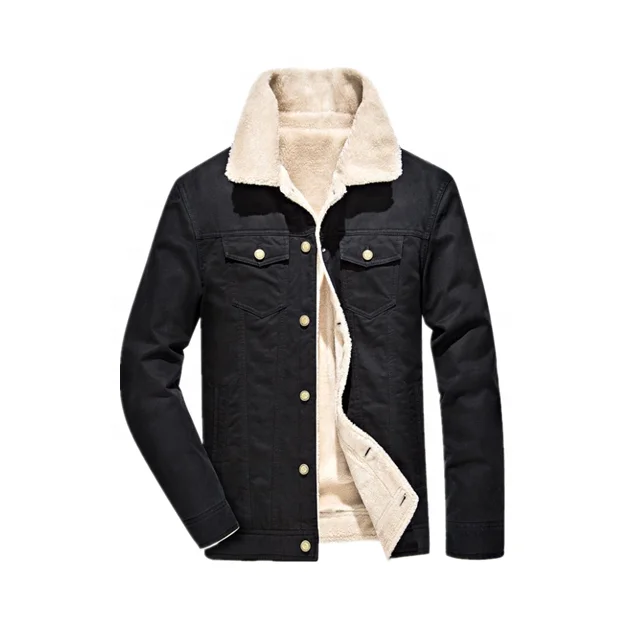 

Winter Cotton-padded Denim Jacket For Men Pure Cotton Jacket Plus Fleece Youth Bomber Jacket Men, Available