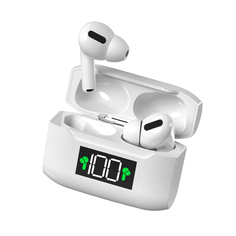

2021 Newest Hot Selling TWS I3X Earbuds Stereo Sound With Noise Cancelling Headset LED Display Wireless Sports Earphones, As picture