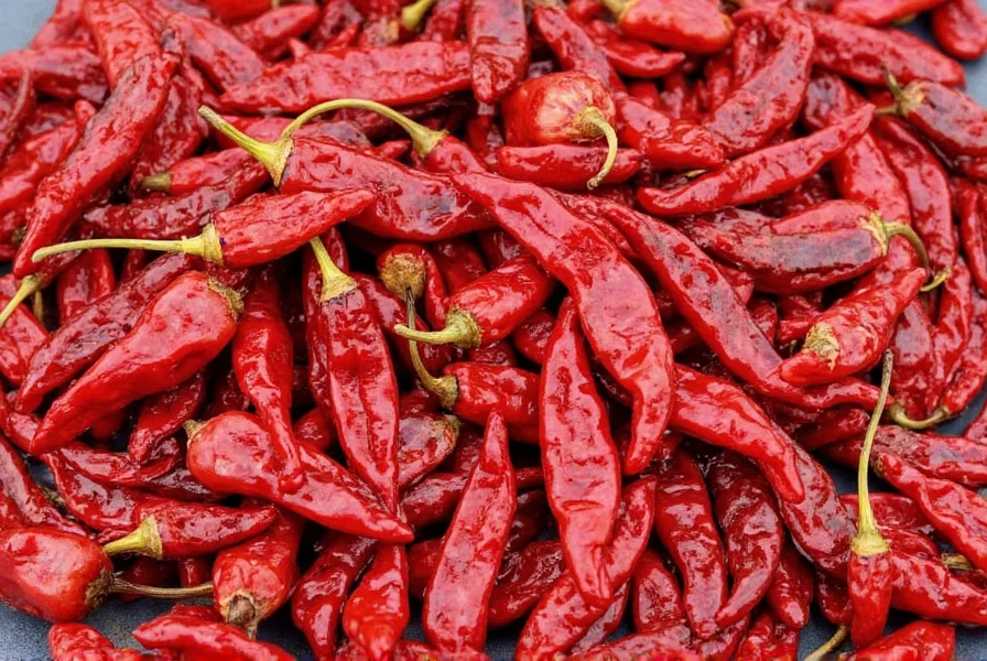 Dried Chiles on Tray