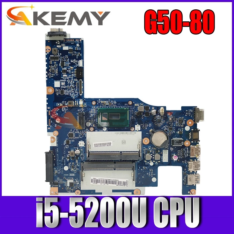 

Original FRU 5B20H14421 for G50-80 Laptop Motherboard ACLU3/ACLU4 UMA NM-A362 SR23Y I5-5200U DDR3 100% Tested