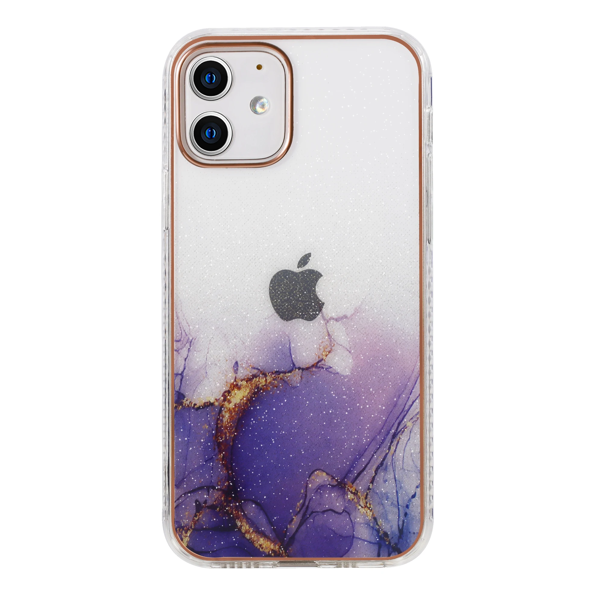 

Plating Marble Soft TPU Shockproof Protective Sparkle Glitter Case Compatible with Iphone 13mini 13 pro 13 6.1 13 promax