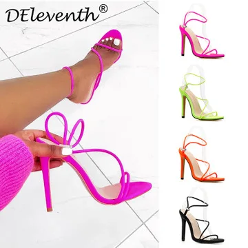 

Women High Heel Sandals Hot style Sexy Color Thin Heel Plus-size 43 Women's Pumps Shoes, Black,red ,white,etc