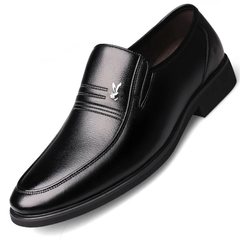

Two Layer Cowhide Surface Pu Lining Rubber Sole Custom Men Dress Leather Shoes Men