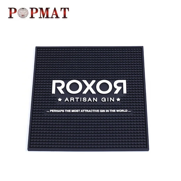 Free sample branded PVC table bar mat with custom logo