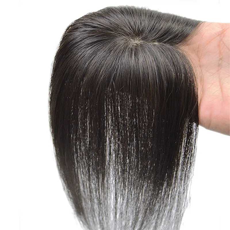 

China Wig Silk Base Chinese Remy Hair Replacement Women Toupee with Clips