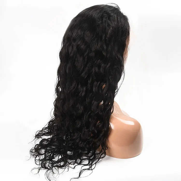 

Hinarin 150% Density 10"-26" 24 Inch Medium Brown Natural Wave Long Transparent Lace Front Wig