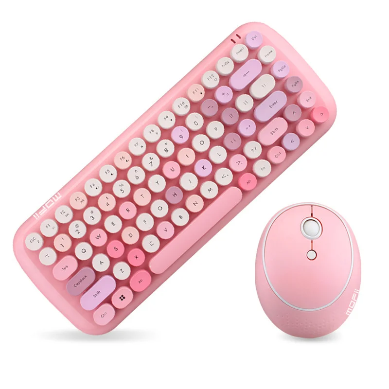 

2.4G wireless keyboard mouse combos 108 key Ultra Thin membrane keyboard wireless mouse Multifunction keyboard