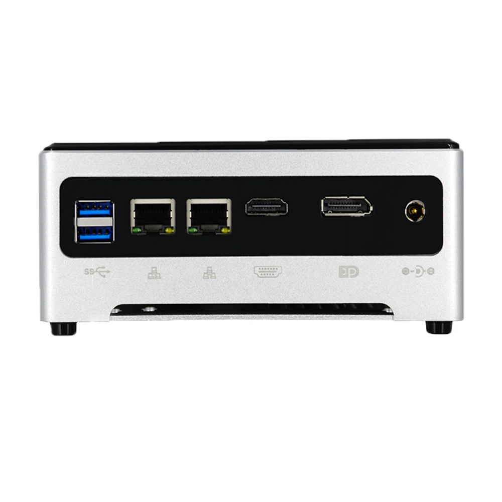 

Win10 Mini PC Core i5-7300HQ Mini Desktop pc Gigabit Ethernet, Black and silver