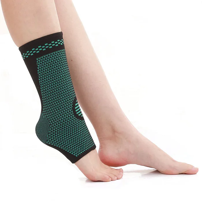 

Breathable Elastic Compression Ankle Sleeve Brace Running Sports Foot Sprain Support