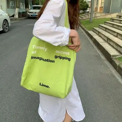 

Durable Using Buttermelon Green Gift Tote Reusable Wholesale Shopping Bags