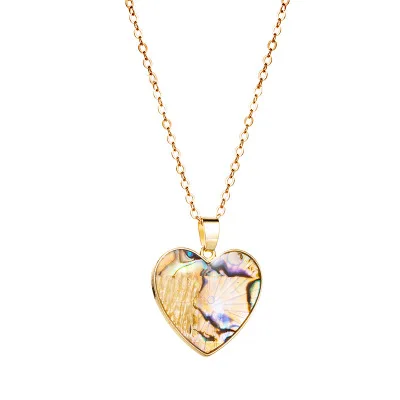 

Creative Design Gold Heart Necklace, Picture shows