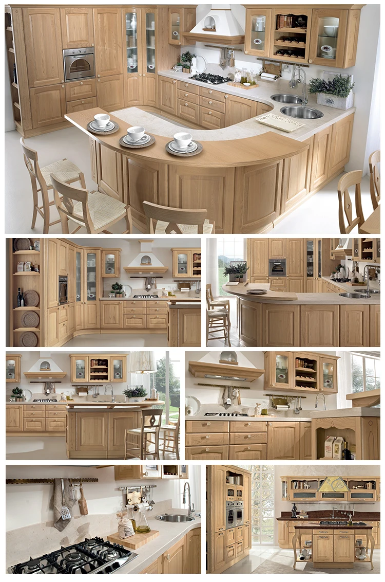 New modern wood kitchen cabinets Suppliers-2