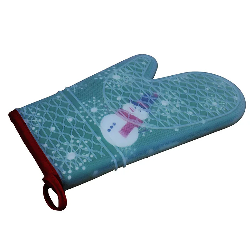 
Custom waterproof and heat insulation oven glove silicone cover oven mitt 