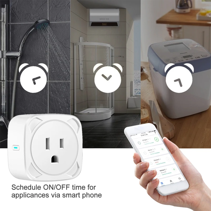 High Quality Amazon Zigbee Timer Alexa Electrical Outlet Wireless