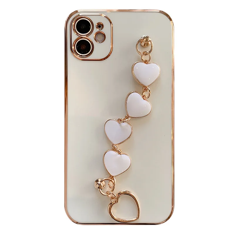 

For iPhone Series Beautiful Luxury Phone Case Love Bracelet TPU+PC Phone Case For iPhone