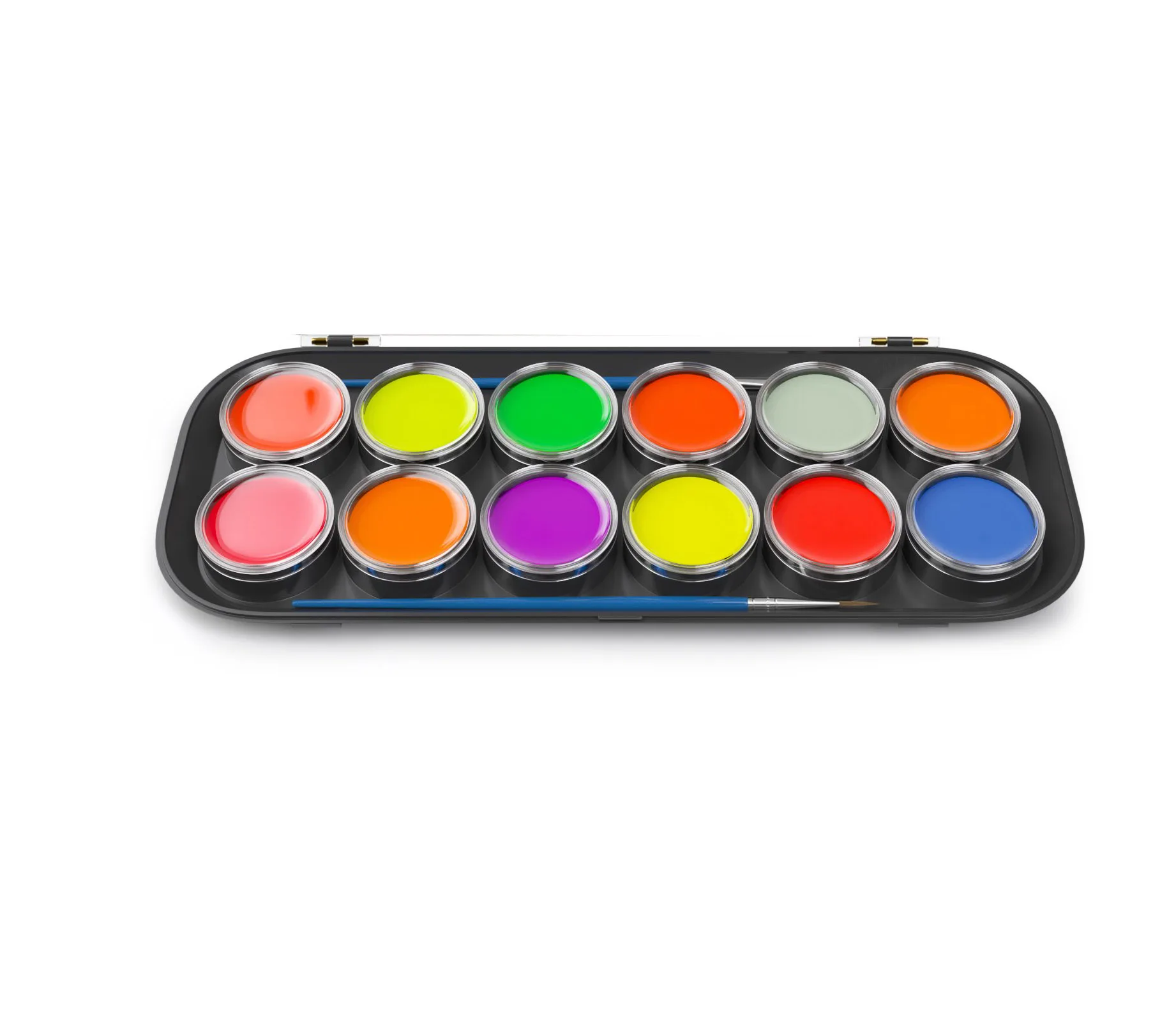 

Fluo Moon Party UV Neon Face paint in Glow Dark, This product is 12 colors but any colors are avaliable