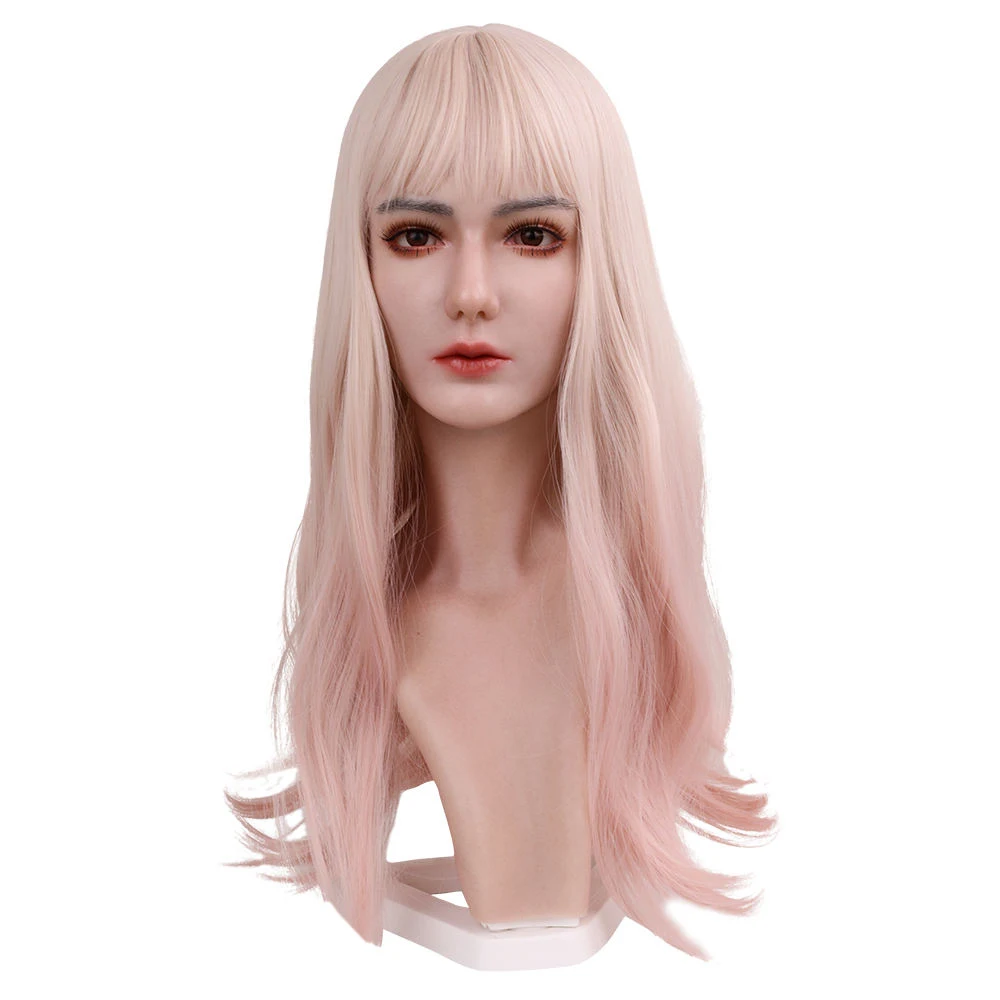 

Realistic Silicone Female Mannequin Head For Hat Display human hair wig mannequin heads with make up