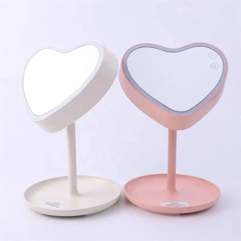

Folding Abs 1200Mah Battery Led Dimmable Lights Table Vanity Mirror