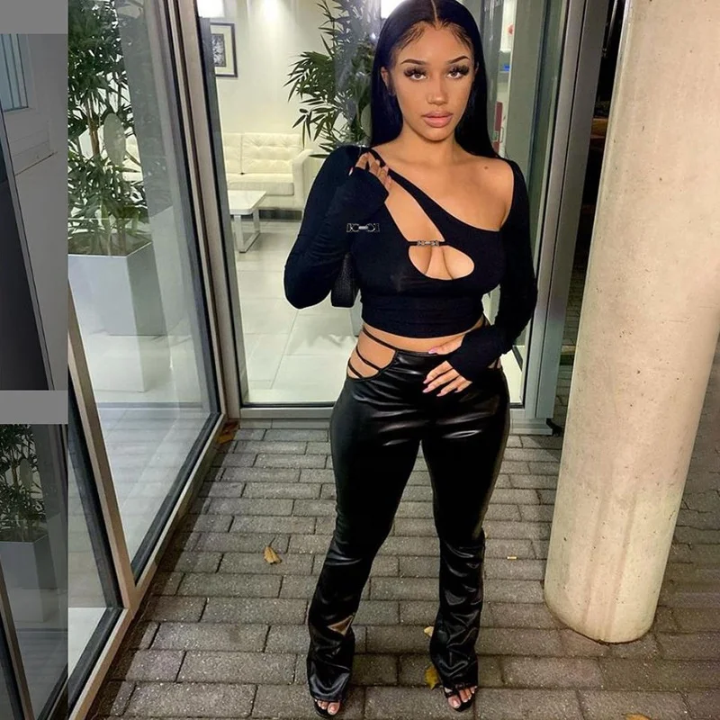 

YS-K20L10267 2021 new arrival hot selling women hollow out design sexy tops for ladies, As picture shows or customized color