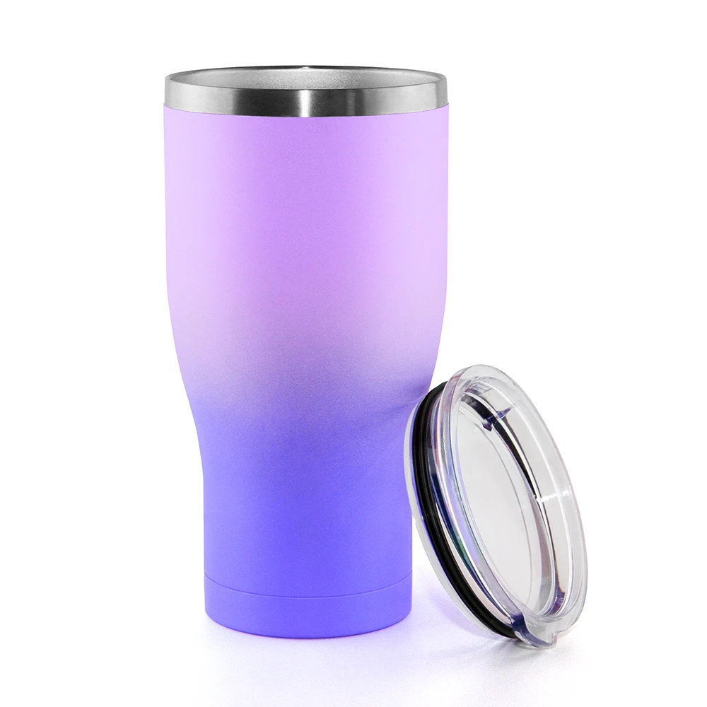 

30 Oz Tumbler Factory Wholesale Vacuum Color Changing Tumbler Metal Cups 18/8 Stainless Steel Beer Mug