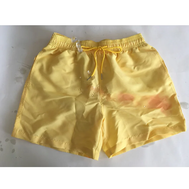 
T1 Summer beach shorts men swimming pool swim trunk shorts color change swimwear men swimsuits beach shorts 
