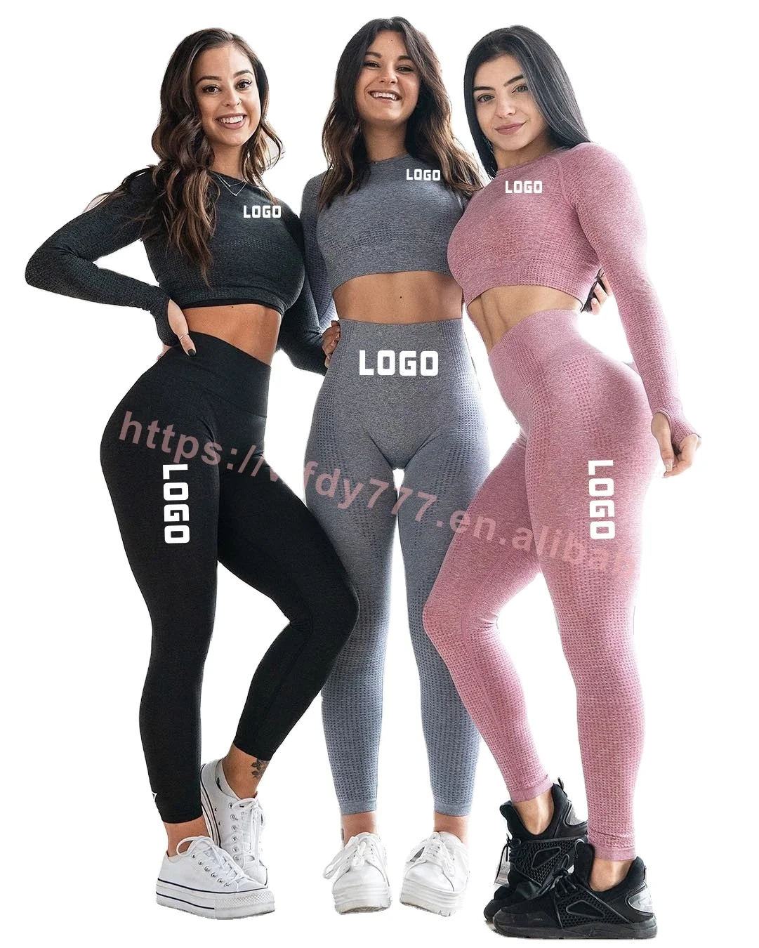 

Yoga Leggings Gym Fitness Sportswear Pants Apparel Workout Clothing Clothed Active Seamless Wear Butt Lift 2 Piece Set Women