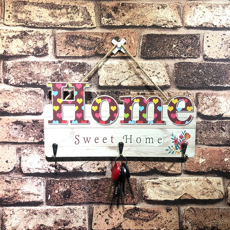 
Hot Selling Picture Frame English Sign Decor Door Wooden Plaque For Hang 