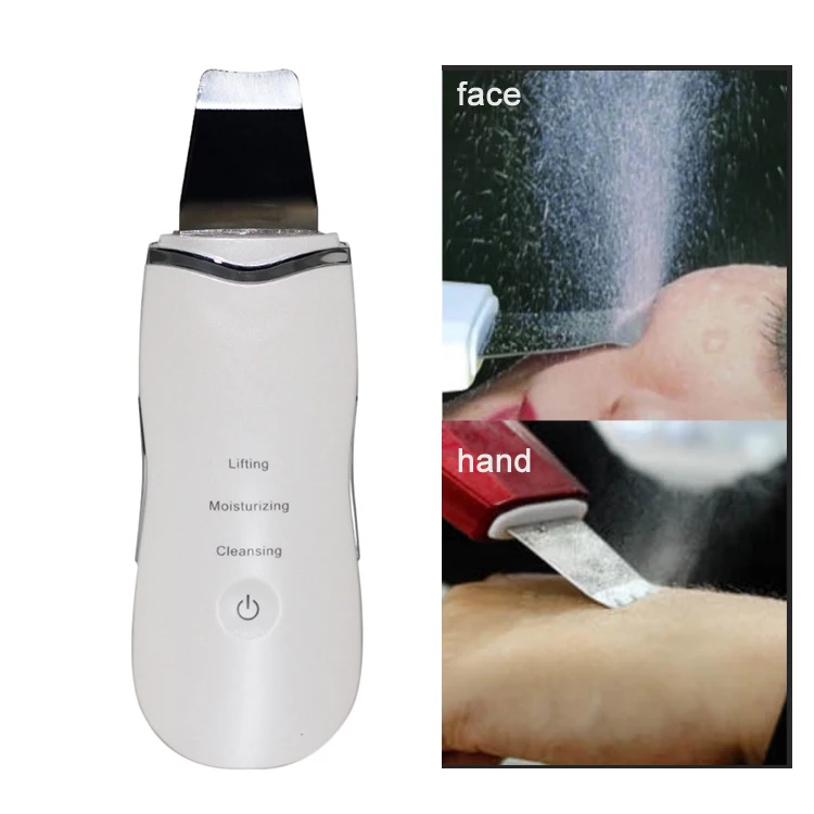 
CE RoHS Approved Dry Skin Face Deep Cleaning Shovel Ultrasonic Facial Scrubber 