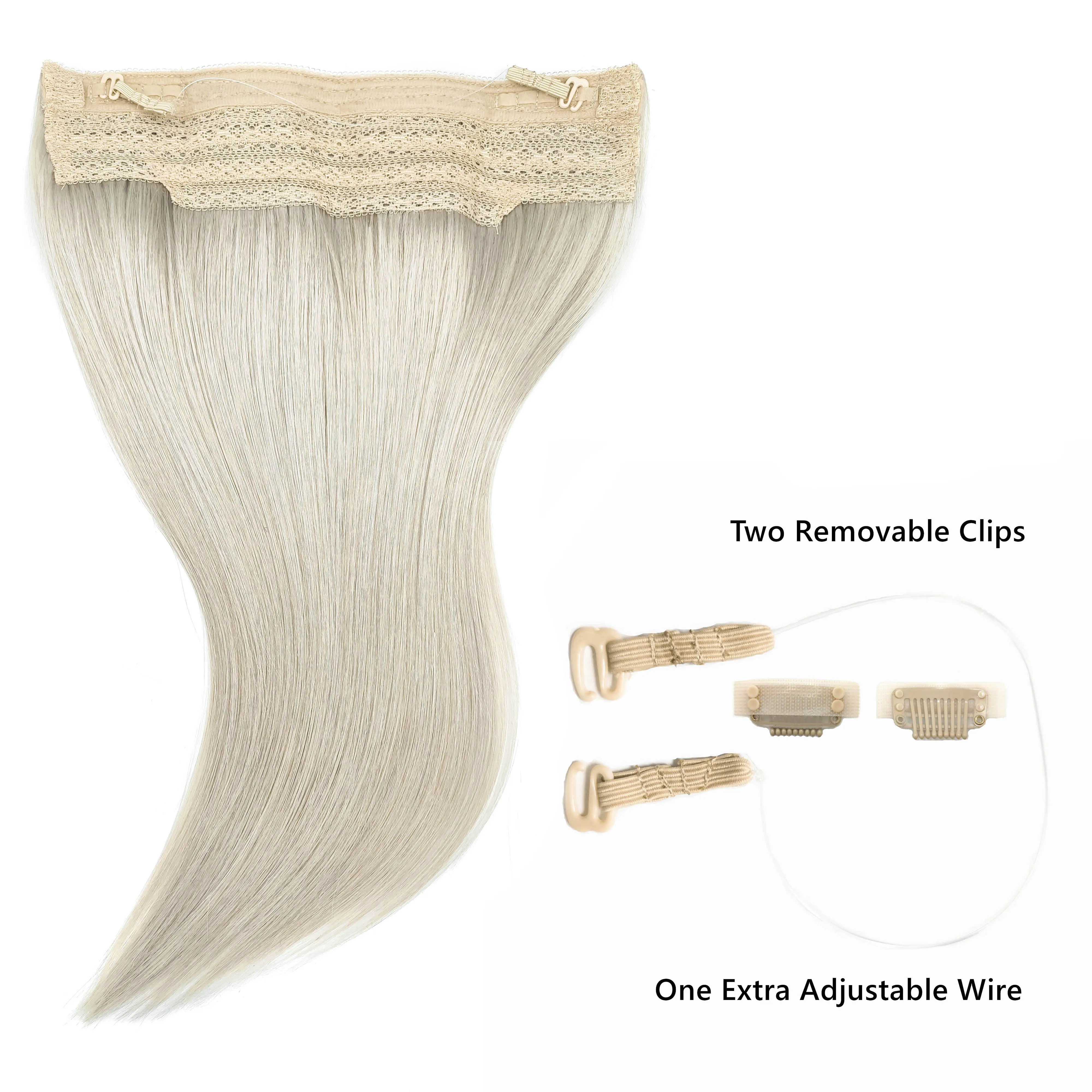 

Tape Halo Human Hair Extensions 100% Human Hair Layered Halo Hair Extensions