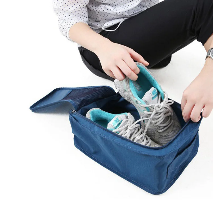 
210D Oxford Fabric Travel Shoes Pouch Dustproof Shoes Storage Bags 