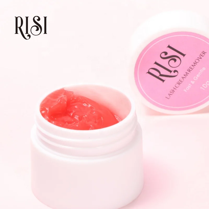 

RISI Super Gentle Not Harm Lash Glue Remove Unique Pomegranate Lash Cream Remover Custom Cream Lash Remover Private Label