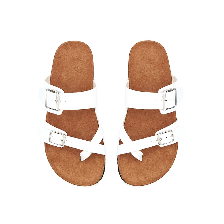 

2021 New design trend fashion Slip On daily use Female Buckle Flat Adjustable Strap Summer Women flat Slipper Sandals Shoes, White, black,gold