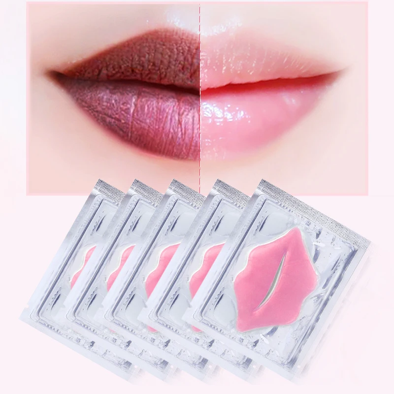 

Collagen Lip Mask Private Label Hydrating Pink Moisturizing Crystal Women Plumping Nourish Aloe Vera Lip Mask