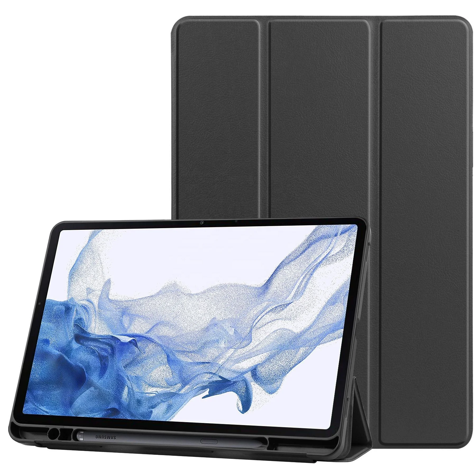 

Trifold Flip Cover TPU Lightweight Pen Slot Smart Folio Tablet Case for Samsung Galaxy S8 Plus 12.4 S8 Ultra 14.6