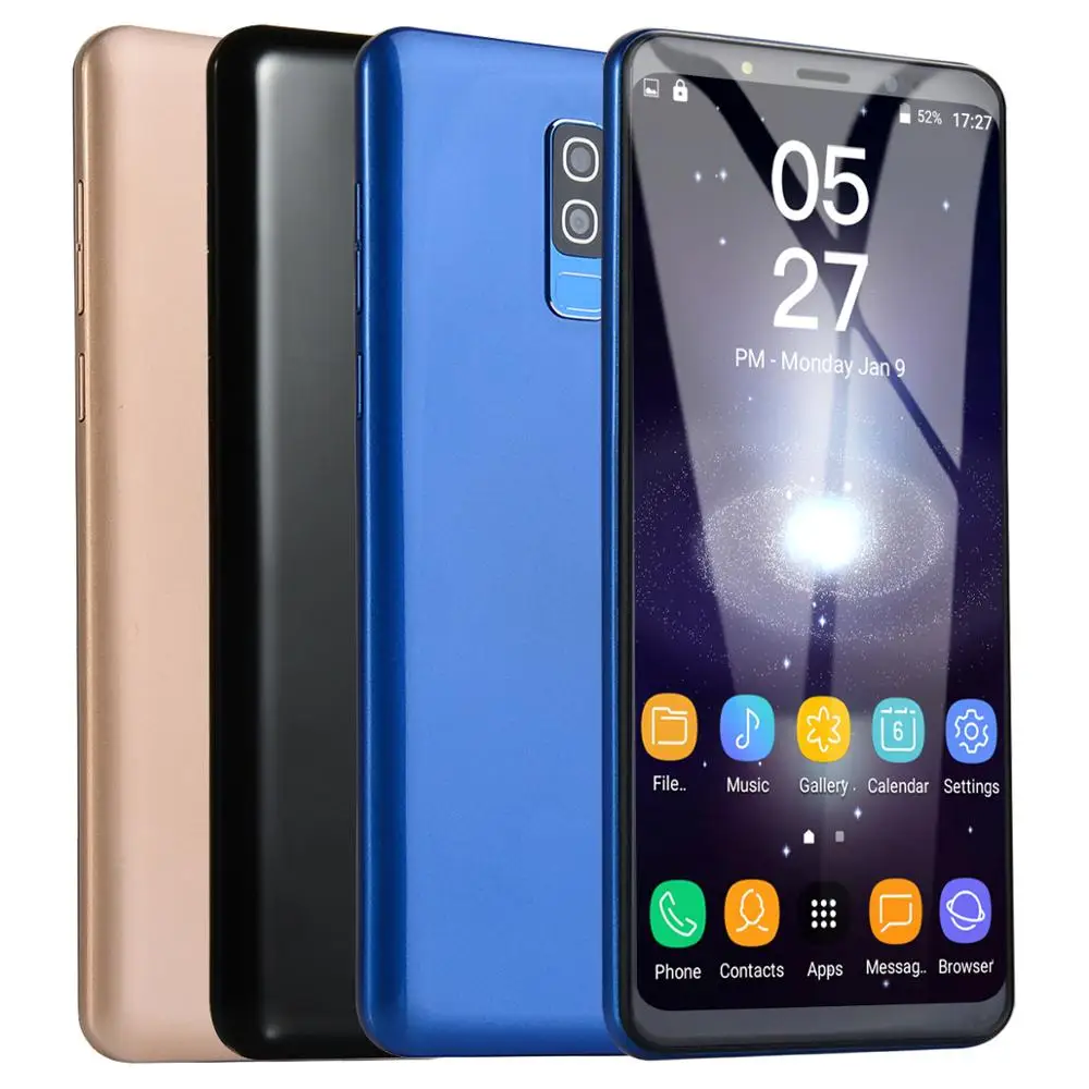 5.72inch Hot Sale S9+ Smart Phone Unlocked Mobile Phone MTK6580 Octa core 2G Android OS 6.0 cell phone