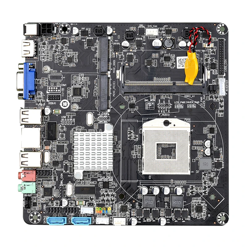 

ITX Motherboard HM55 DDR3 SO-DIMM PCI Slot Integrated Mainboard Fit For All In One PC