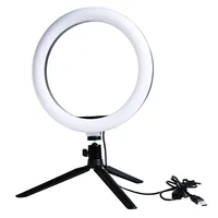 

LED Camera Light , Desk Makeup Ring Light , 10 inch led selfie ring light with tripod
