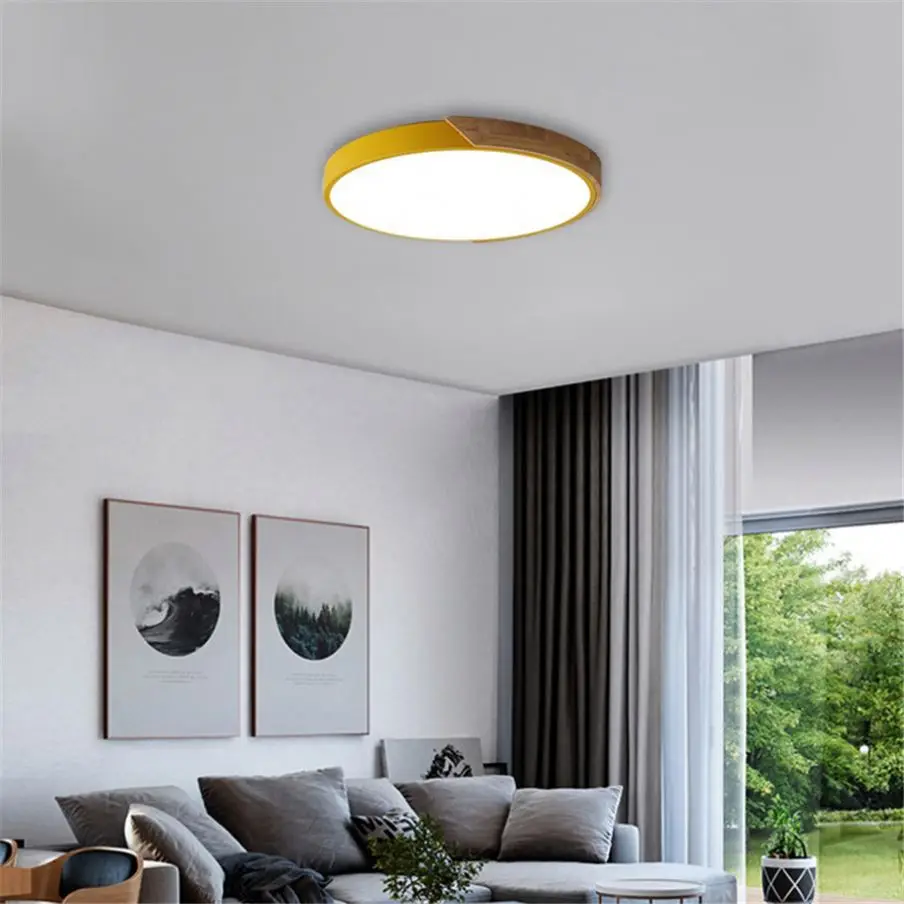 Design 60W Cheap E27 Fixture Lighting Led Modern Iron Round Lamp For Ceiling