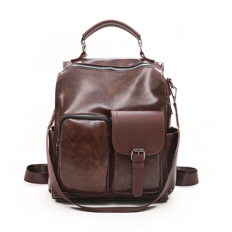 

SP484 popular pu woman multi-use backpack shoulder bag handbag, Multi color