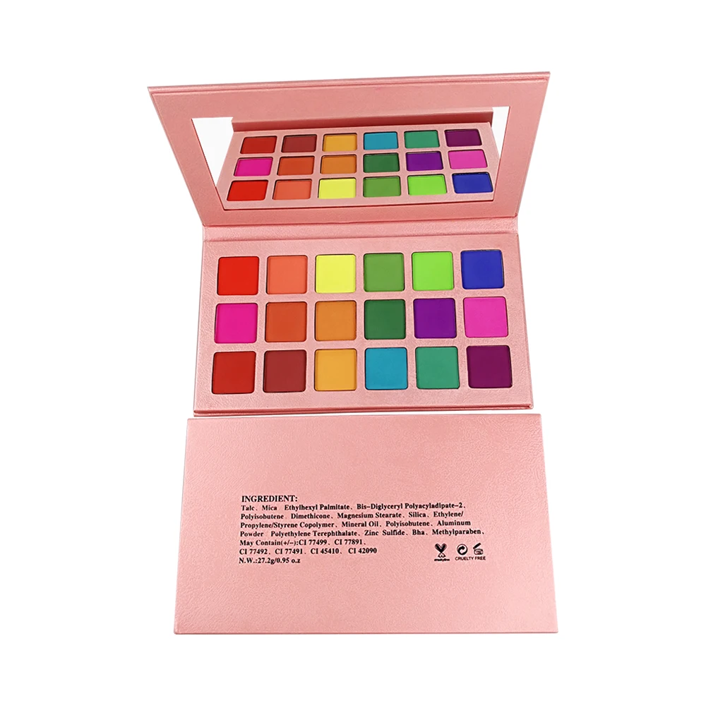 

Custom Your Own Brand Cruelty Free Private Label High Pigment 18 Colors Eyeshadow Pan Makeup Cosmetic Palette