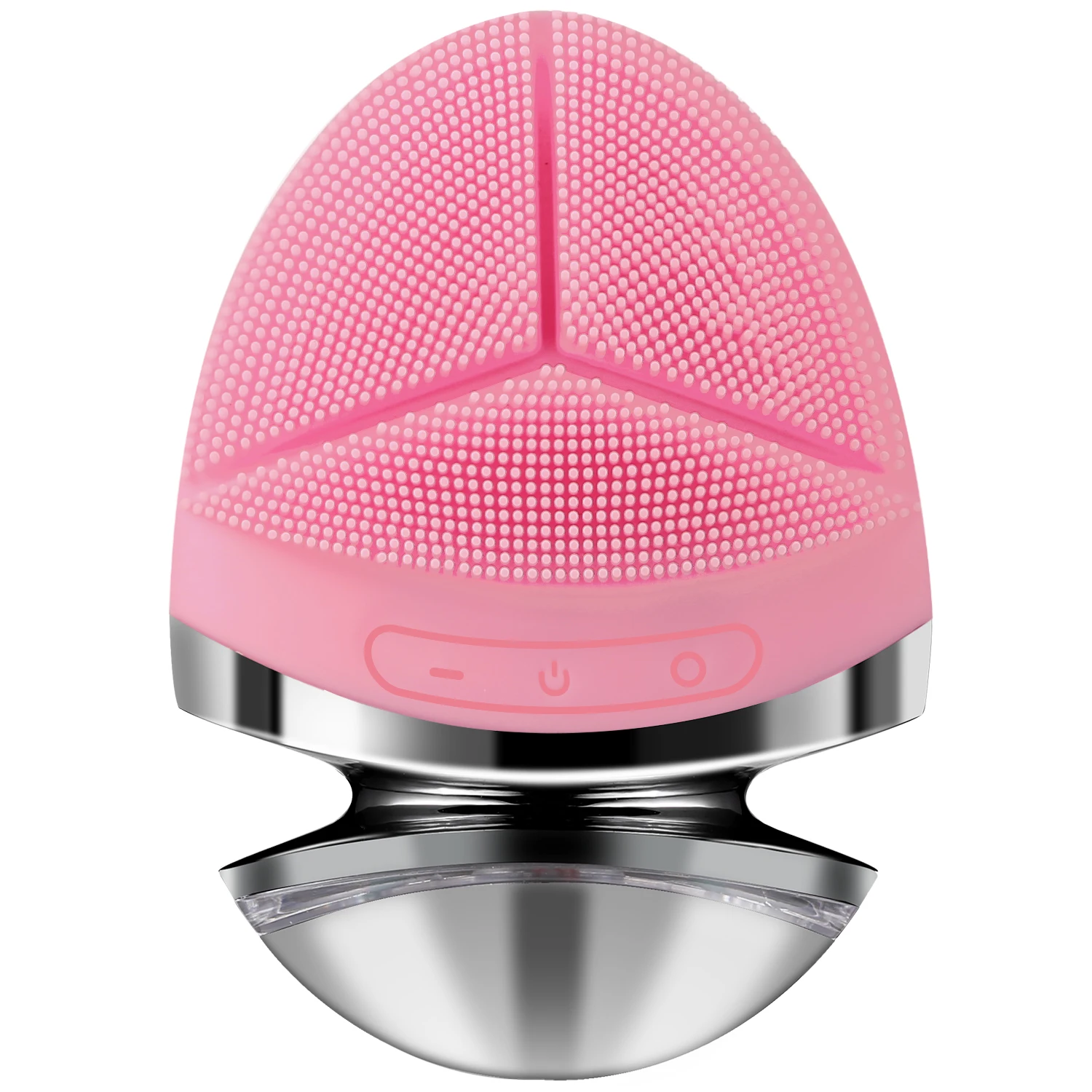 

New face cleaning device silicone facial cleansing brush, Pink,blue,green