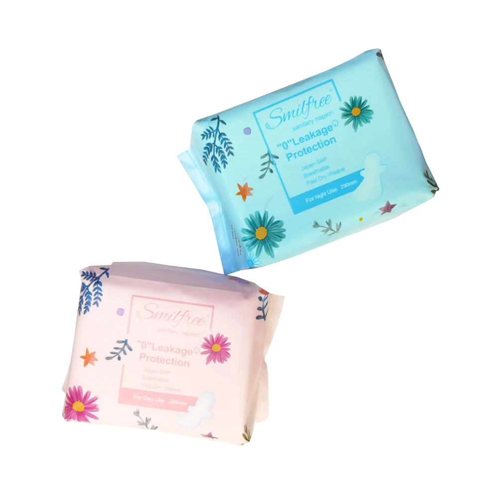 

Natural Soft Care Organic Cotton Menstrual Fc Bio Biodegradable Lady Pad Sanitary Napkin Women Wings Style Time