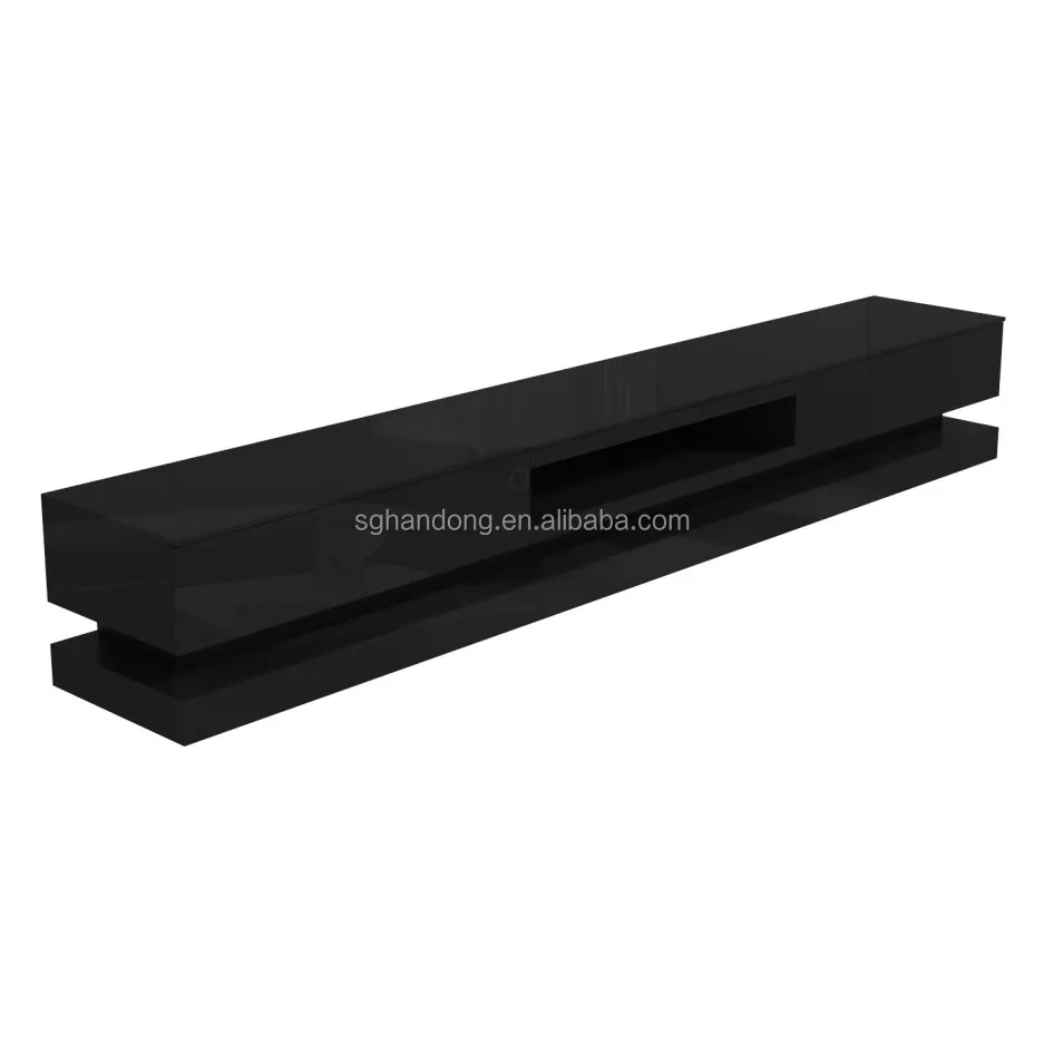 Extra Large Black Gloss Tv Stand With Leds Buy Wood Led Tv Stand,Led