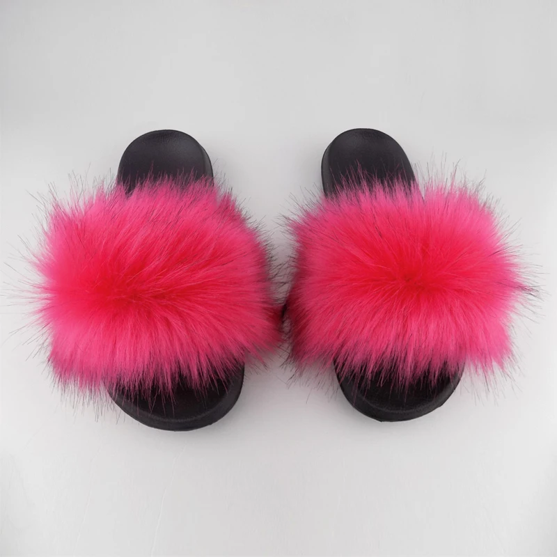 

Wholesale Women Personality fashion furry fur Slides