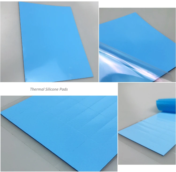 Thermally conductive pads adhesive thermal gap filler sheet