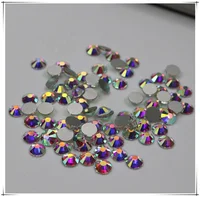 

Top Quality very bright Nail Art rhinestones crystal AB colour silver flatback non hot fix rhinestone for DIY Nails decoration