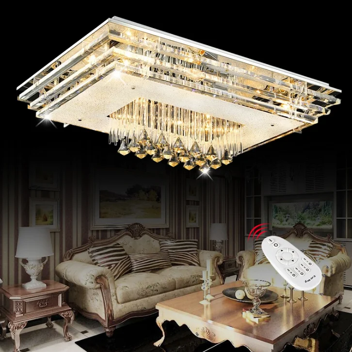 new arriving indoor oblong modern crystal ceiling lamps glass light ETL60057