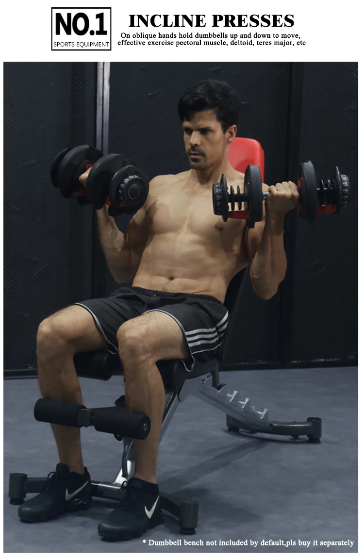 Wholesale competitive price adjustable dumbbell set for bodybuilding sports equipment