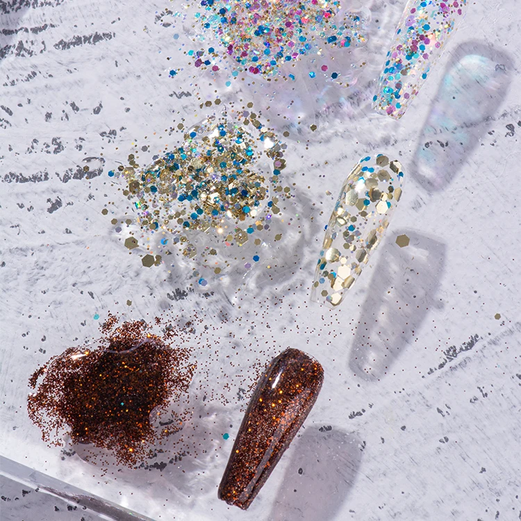 

RS Nail Beauty Art Glitter Mixing Gel Private Label Multifunctional Glitter Mixer UV LED Resin Gel For Nails Salon