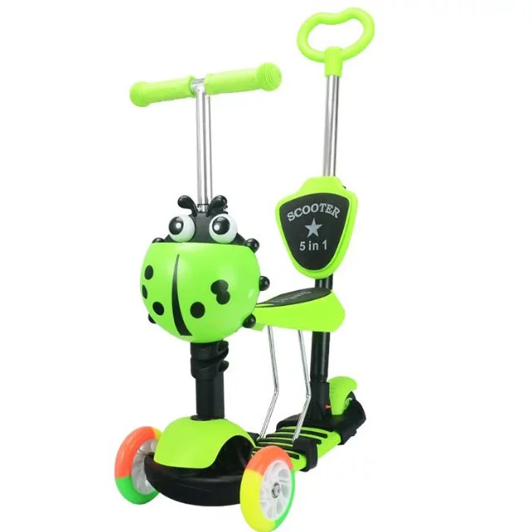 China Step Pedal Scooter With Flicker Scooter Wheels/folding Child